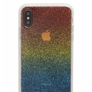 Sonic Sunset Glitter Rainbow iPhone Case XS Max